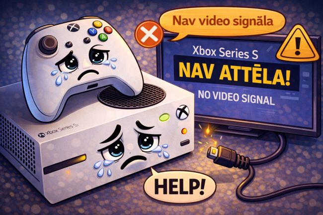 Xbox Series X/S nav attēla: iespējamie cēloņi un risinājumi