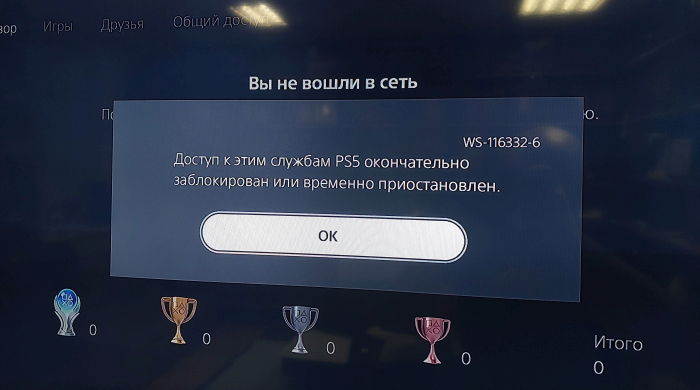 PS5 Slim не регистрирует дисковод — неожиданная причина ошибки WS-116332-6 