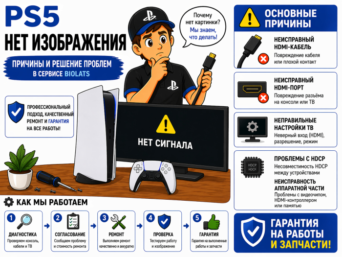 PS5 нет изображения: возможные причины и решения 